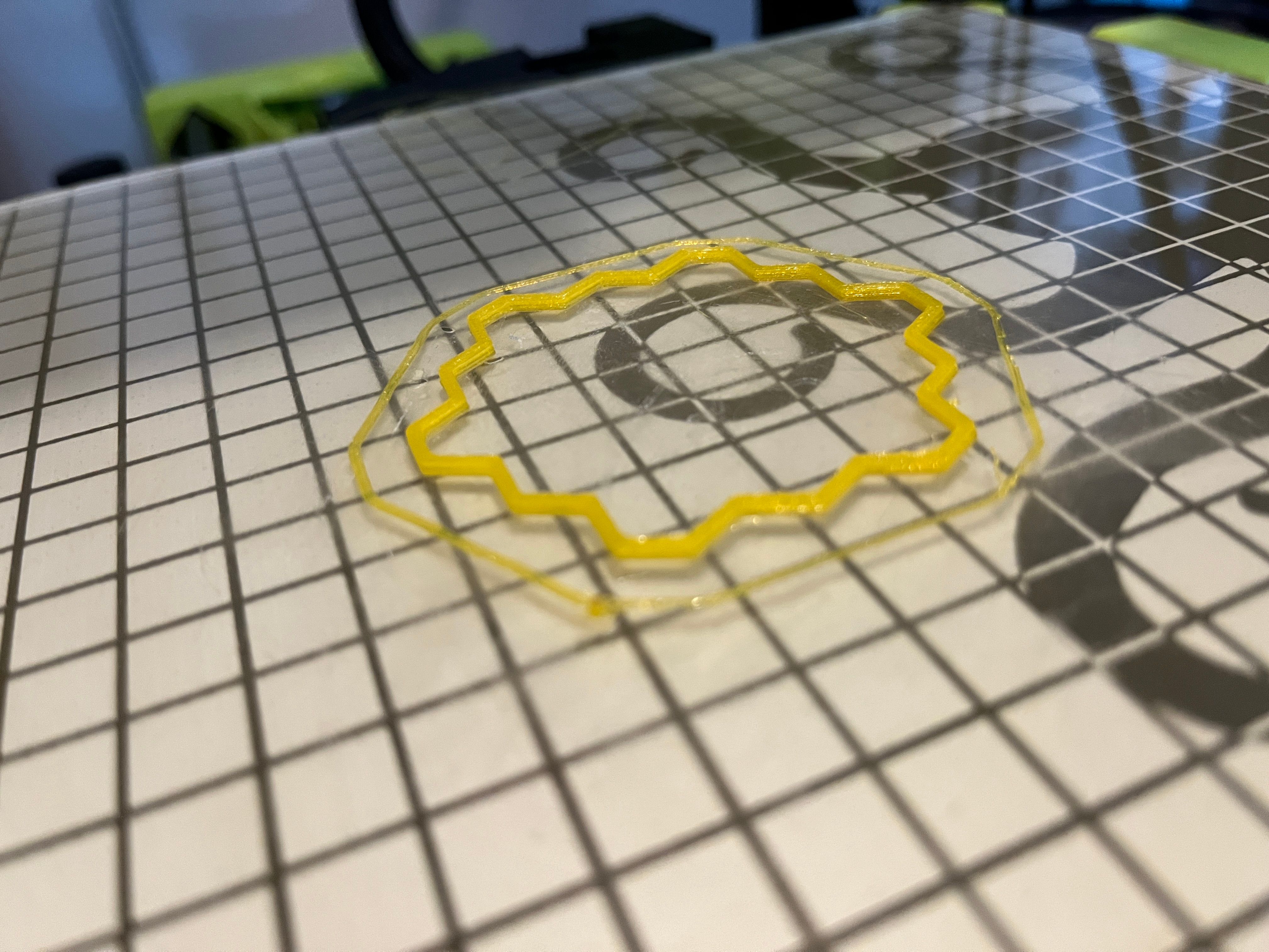 A 3D printed Silly Bandz bracelet out of Polyflex on a LulzBot 3D printer